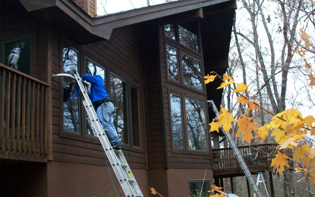 Exterior house cleaning